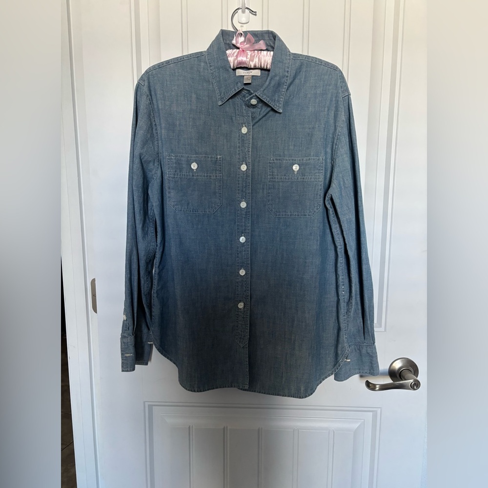 NWOT. J Crew chambray button down